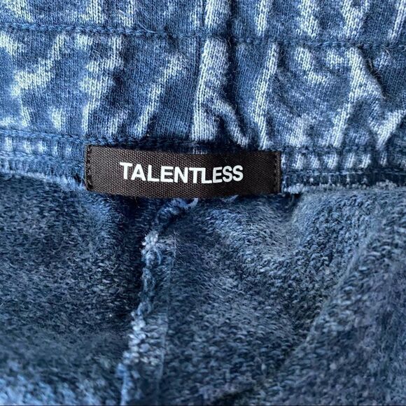 NEW Talentless Mens‎ Shorts Acid Wash in Blue Indigo Size Small - Picture 8 of 13